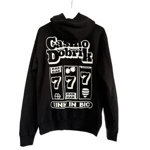 (M) $99 TALENTLESS Casino‎ Dobrik Link In Bio Hoodie Black
